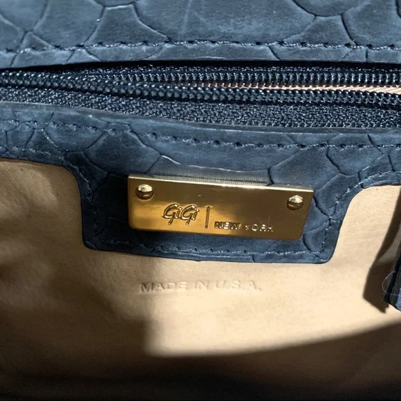 Gigi New York Embossed Python Leather Envelope Bag - Picture 6 of 9